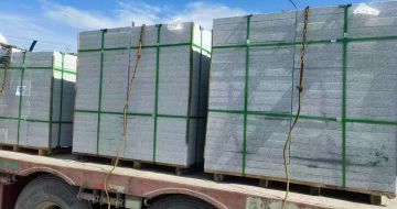 乐山 芝麻白花岗岩地铺石装车日常