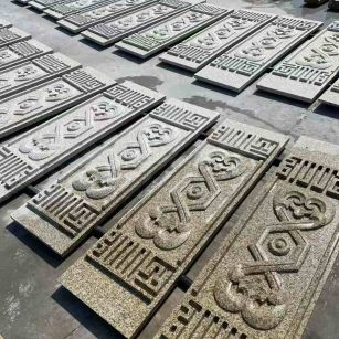 乐山 黄金麻花岗岩外墙雕刻板