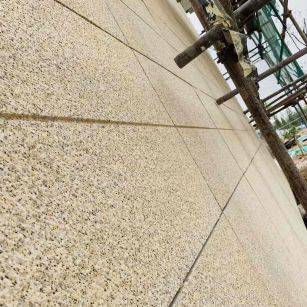 乐山 黄金麻花岗岩荔枝面外墙干挂石材效果示例