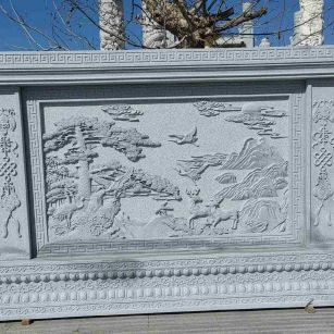 乐山 芝麻白大型照壁，屏风，影壁