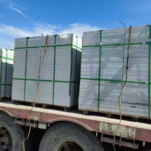 乐山 芝麻白花岗岩地铺石装车日常