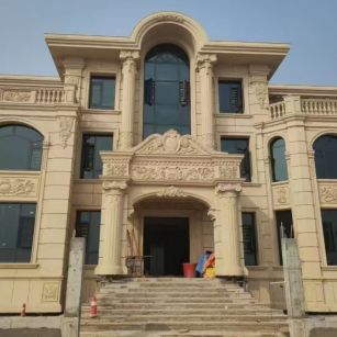 乐山 黄金麻花岗岩别墅外墙干挂