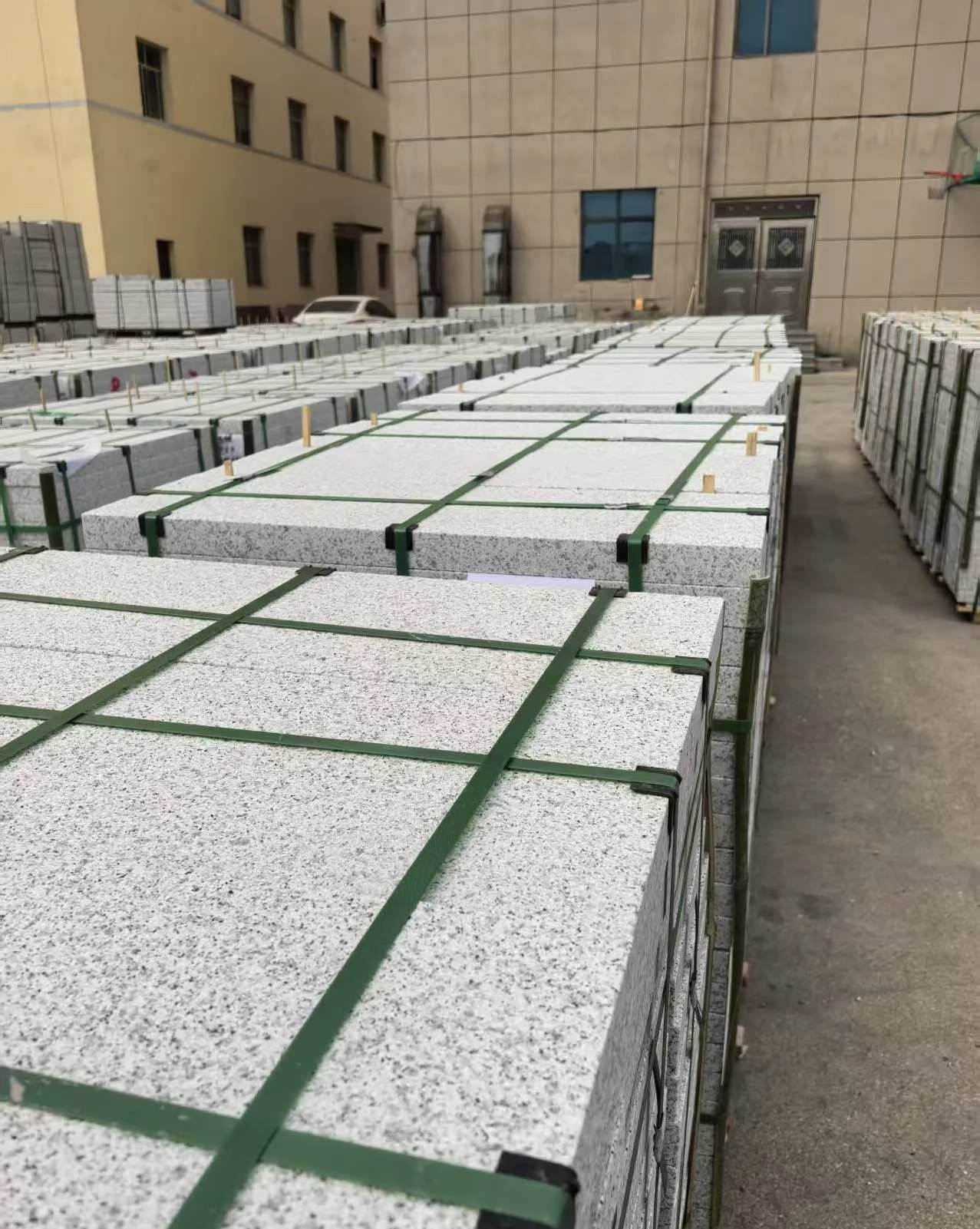 乐山 白麻花岗岩5.0公分荔枝面地铺石