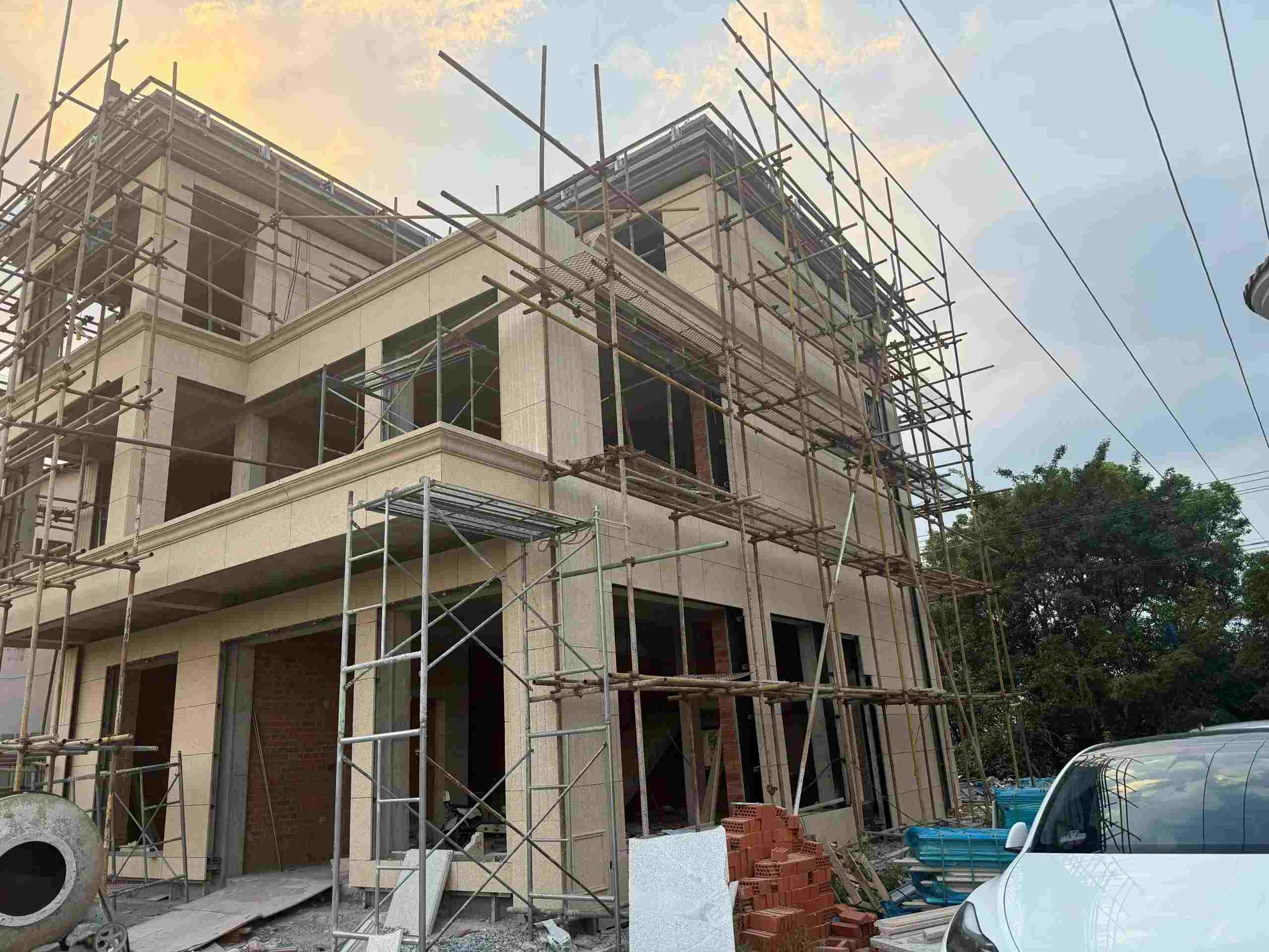 乐山 黄金麻荔枝面花岗岩外墙干挂