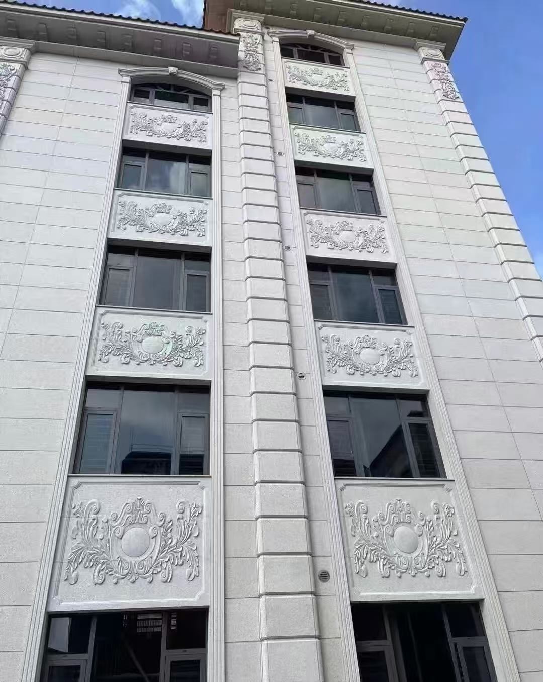 乐山 白麻荔枝面花岗岩别墅外墙干挂