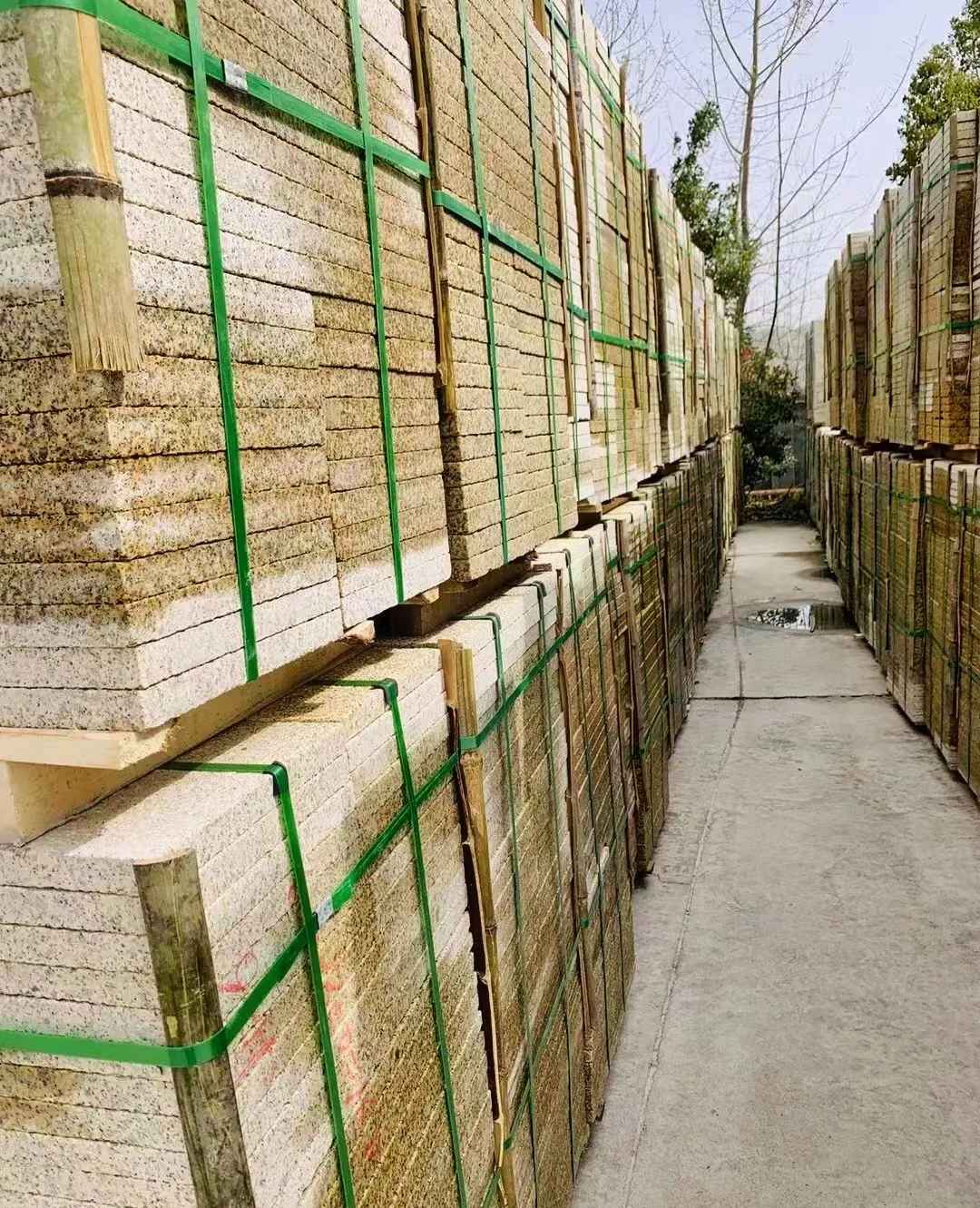 乐山 黄金麻花岗岩荔枝面地铺石