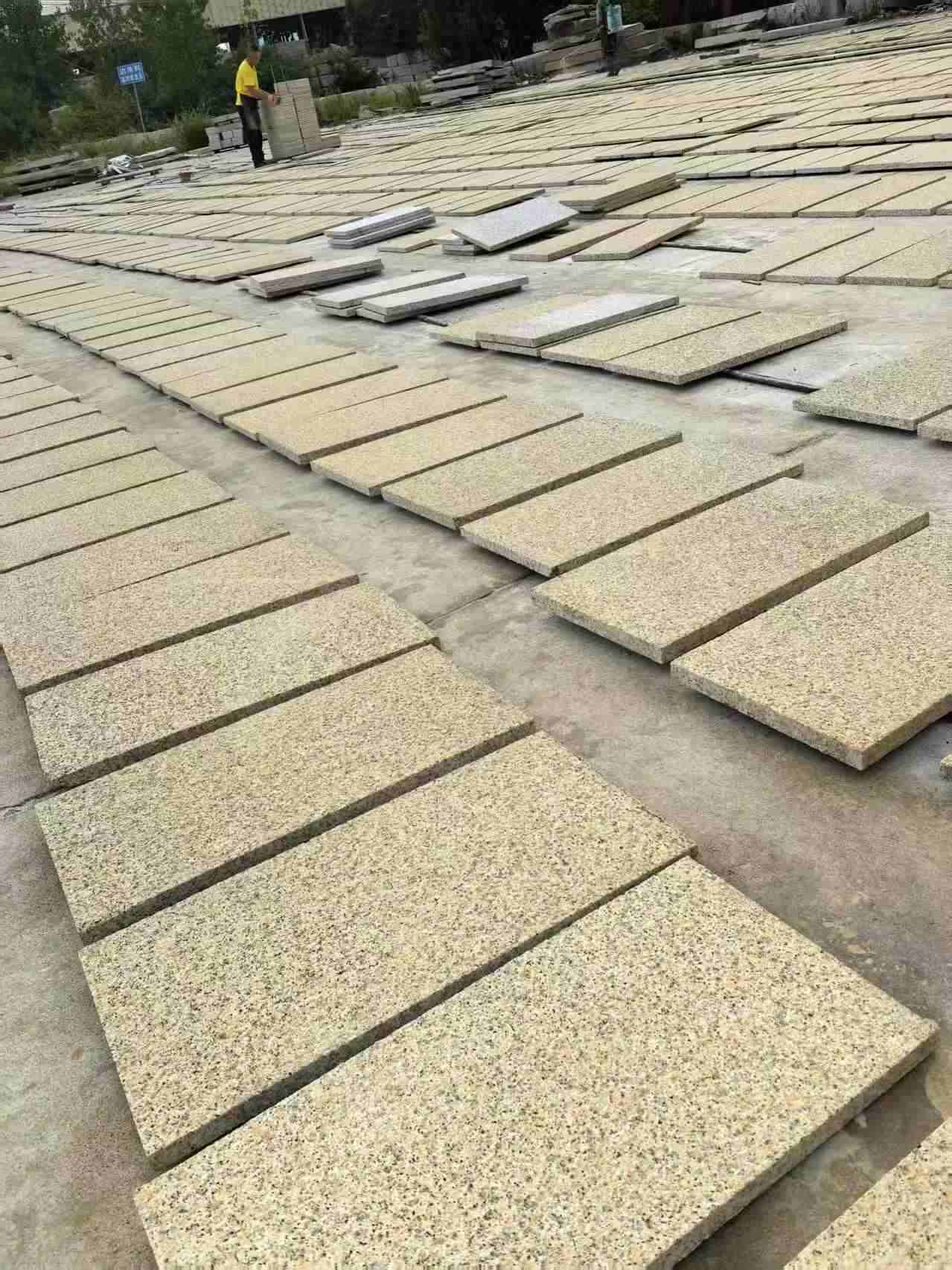 乐山 黄金麻荔枝地铺石面排板