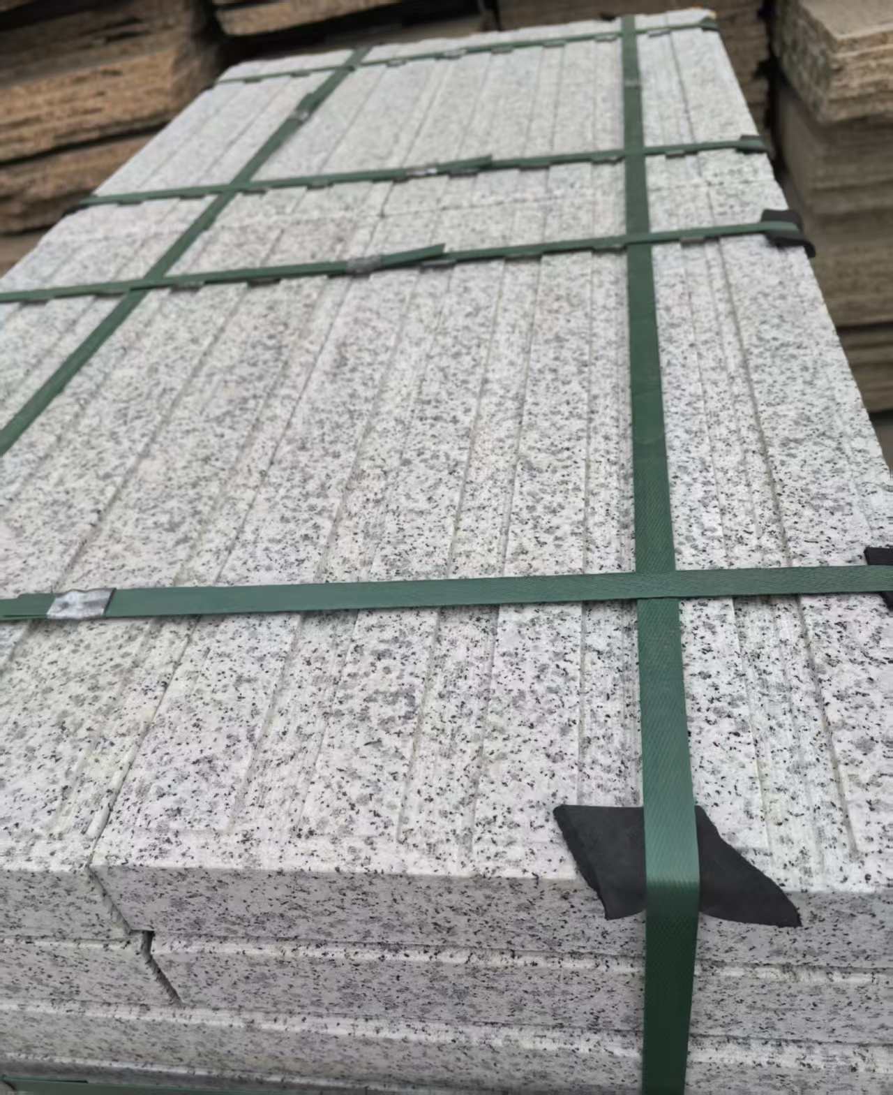 乐山 白麻花岗岩直行盲道石，盲条，地铺石