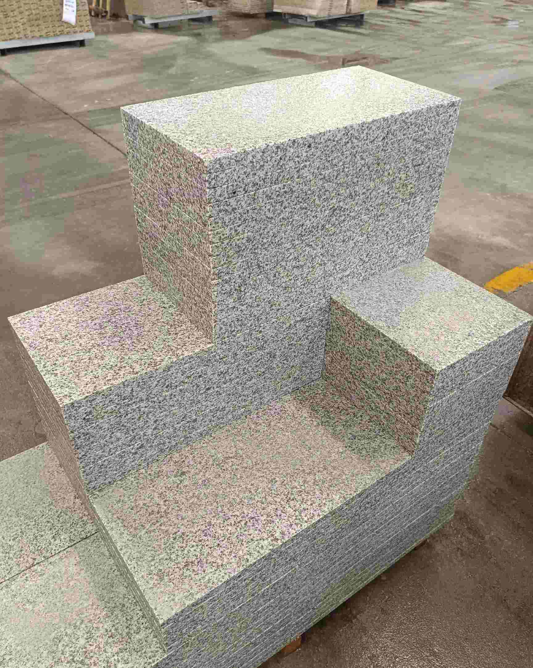 乐山 白麻花岗岩荔枝面地铺石