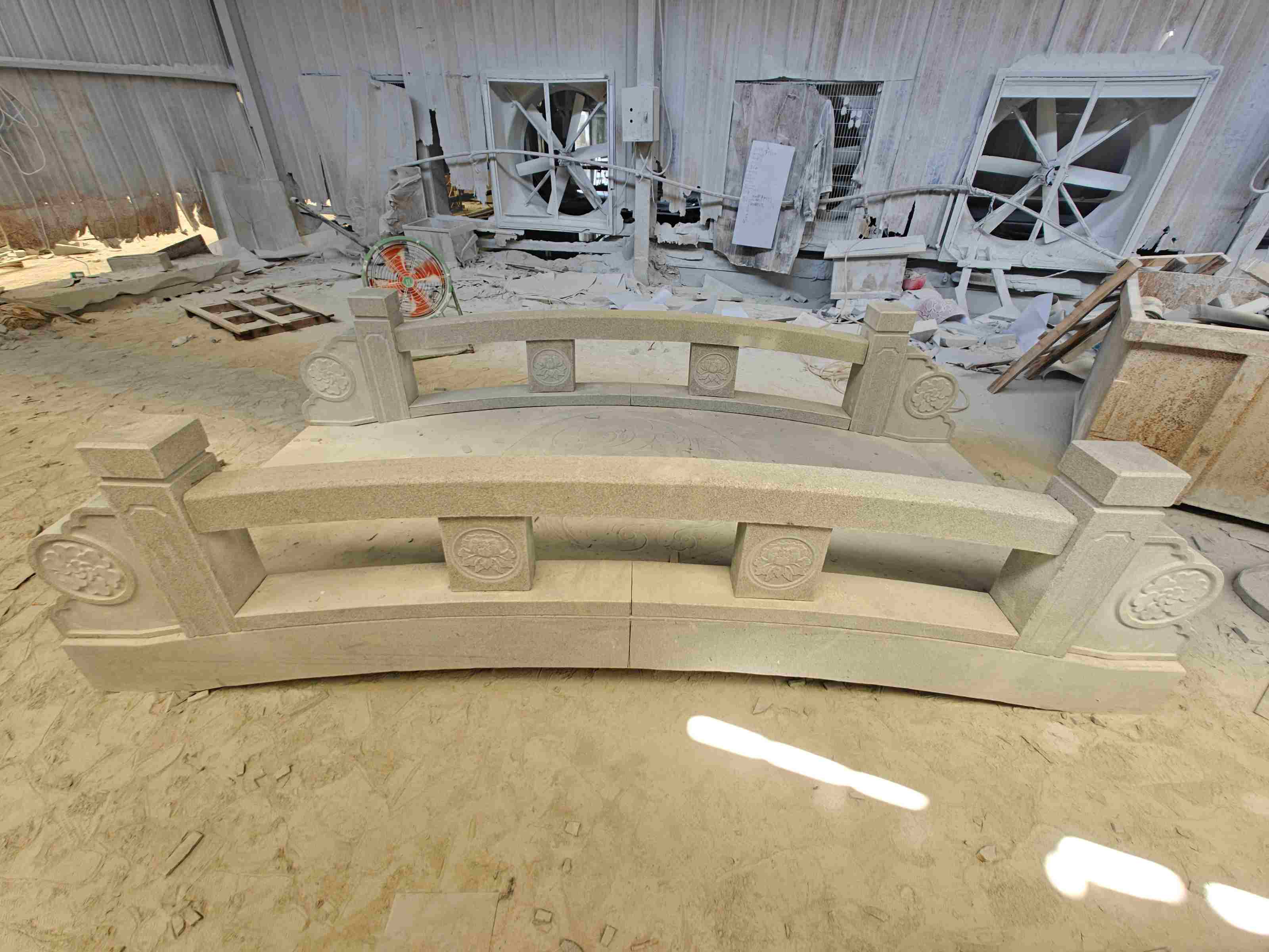 乐山 芝麻灰花岗岩异形加工-拱桥，石桥